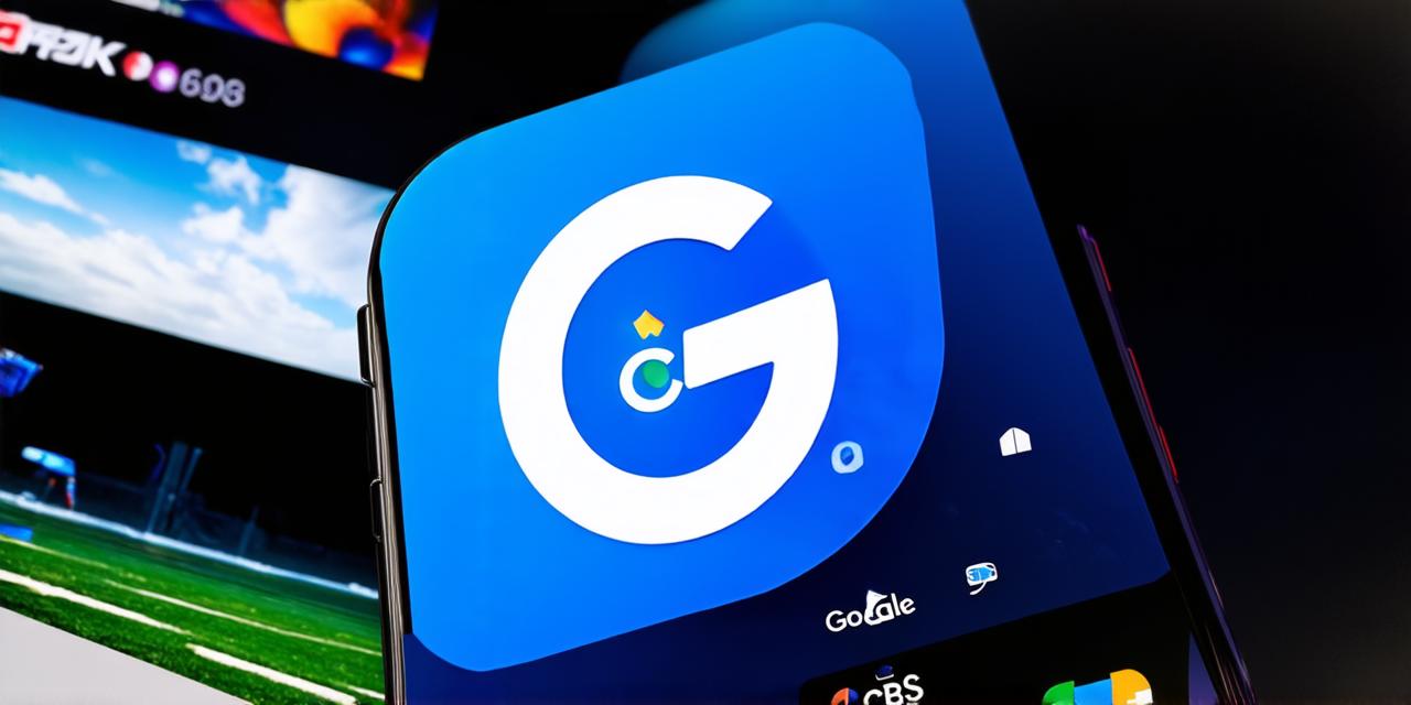 What is google cbs mobile app