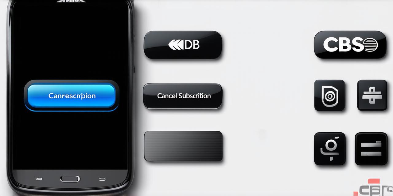 How to cancel cbs mobile app subscription