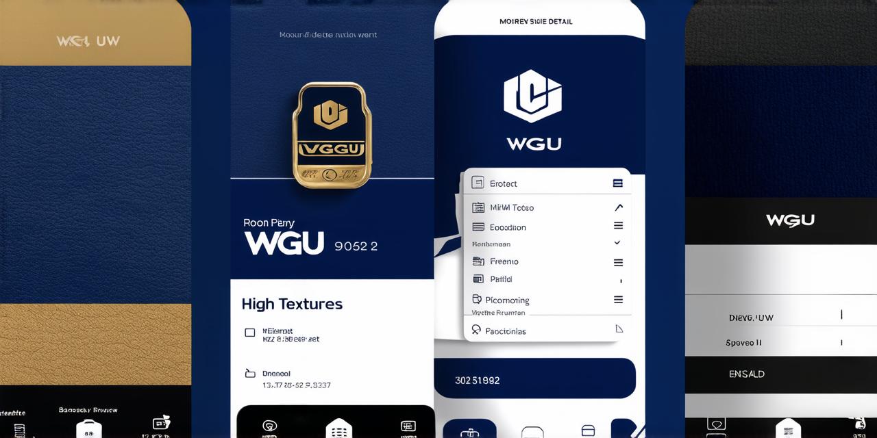 On which page of the wgu mobile app can you find contact information for wgu support services