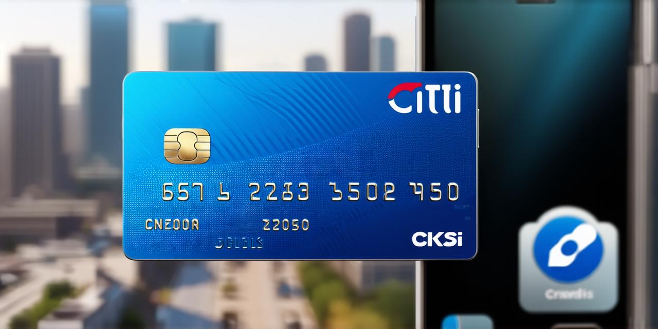 How to generate citi credit card pin in mobile app