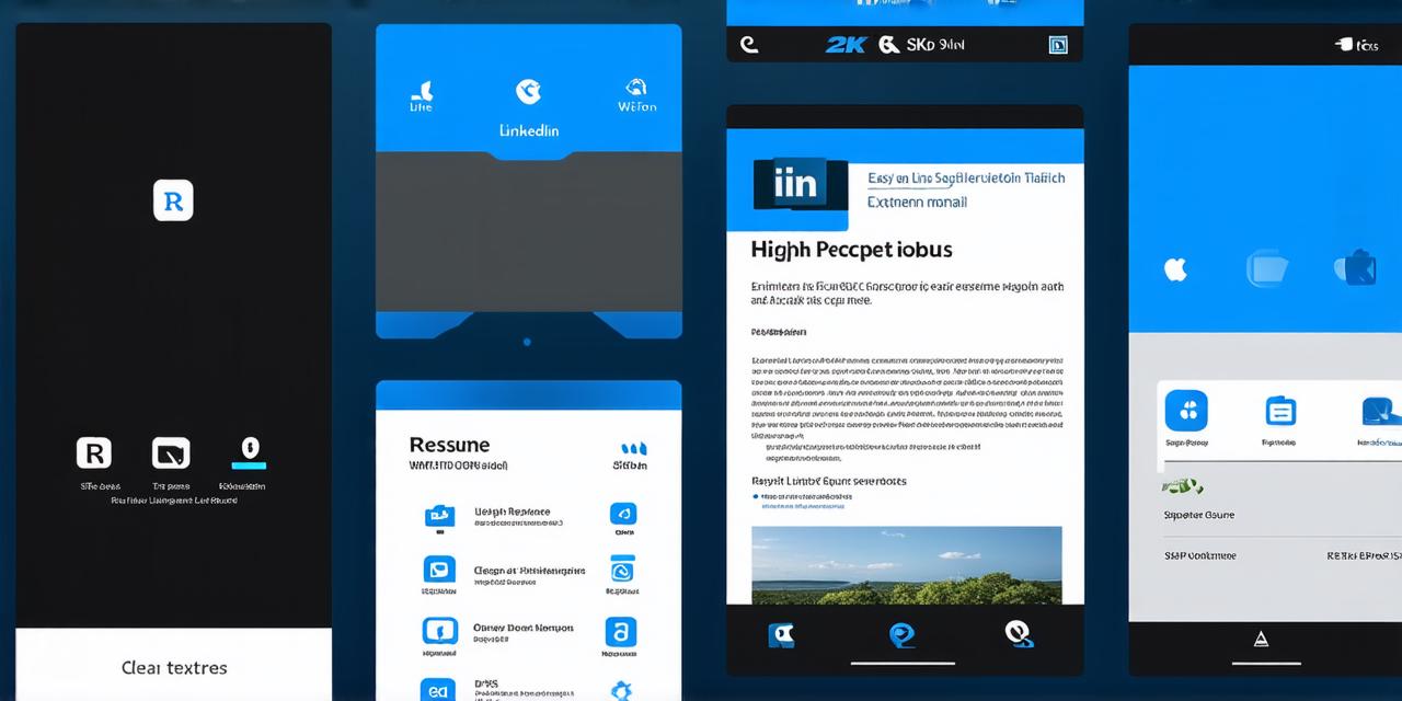 How to download resume from linkedin mobile app ios