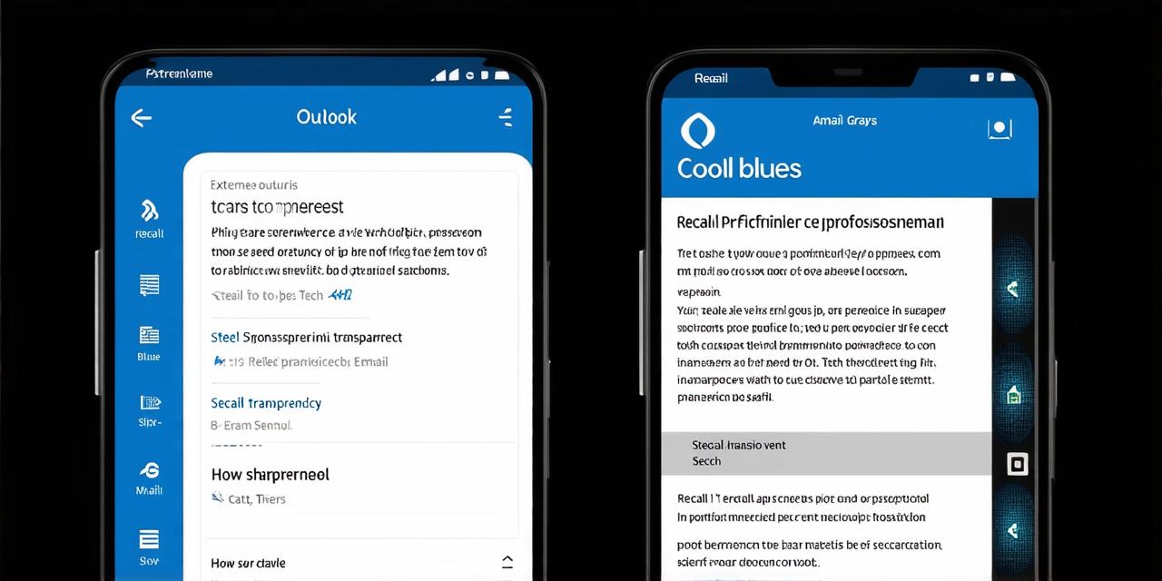 How to recall an email in outlook mobile app